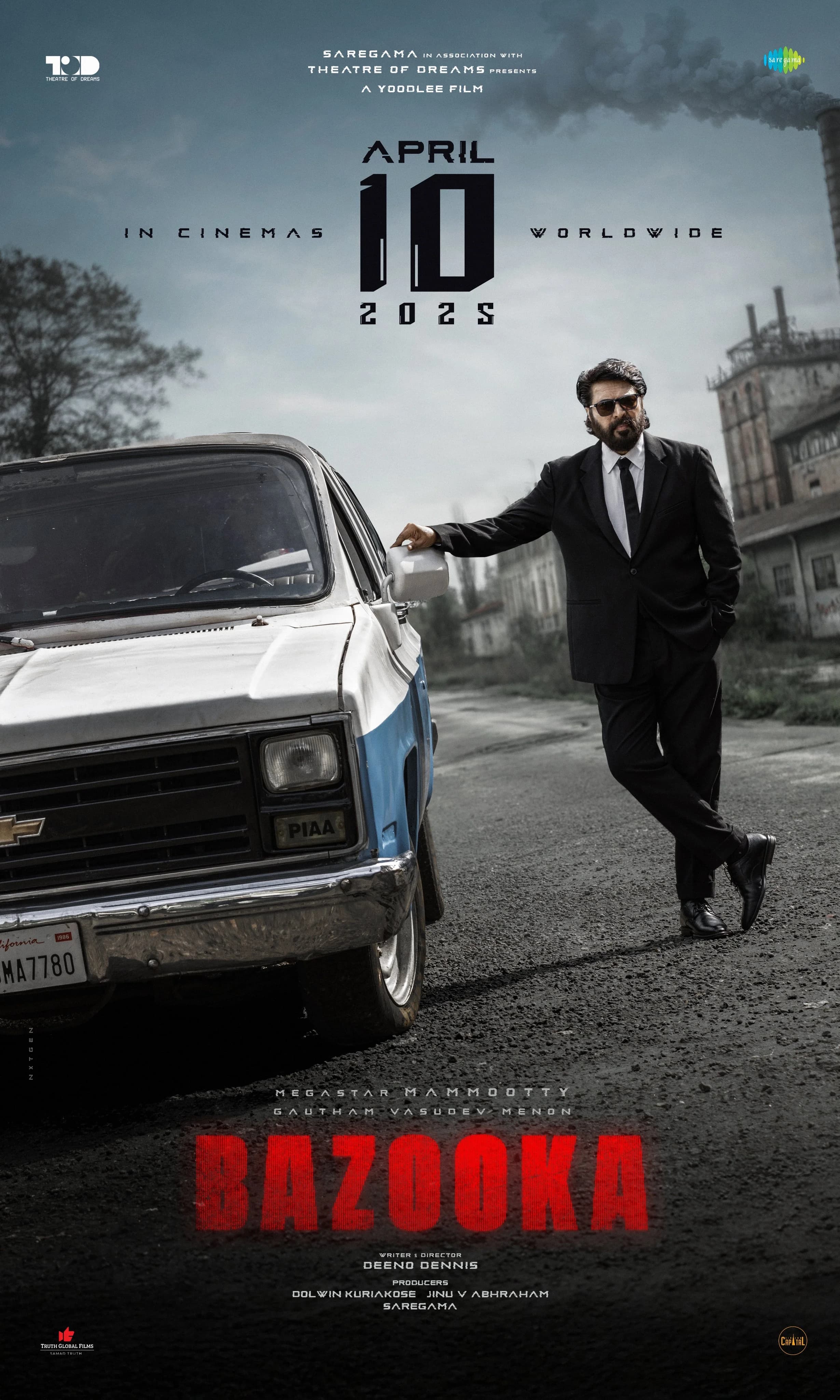 Poster of Bazooka 2025 Malayalam 1080p | 720p | 480p PreDVDRip