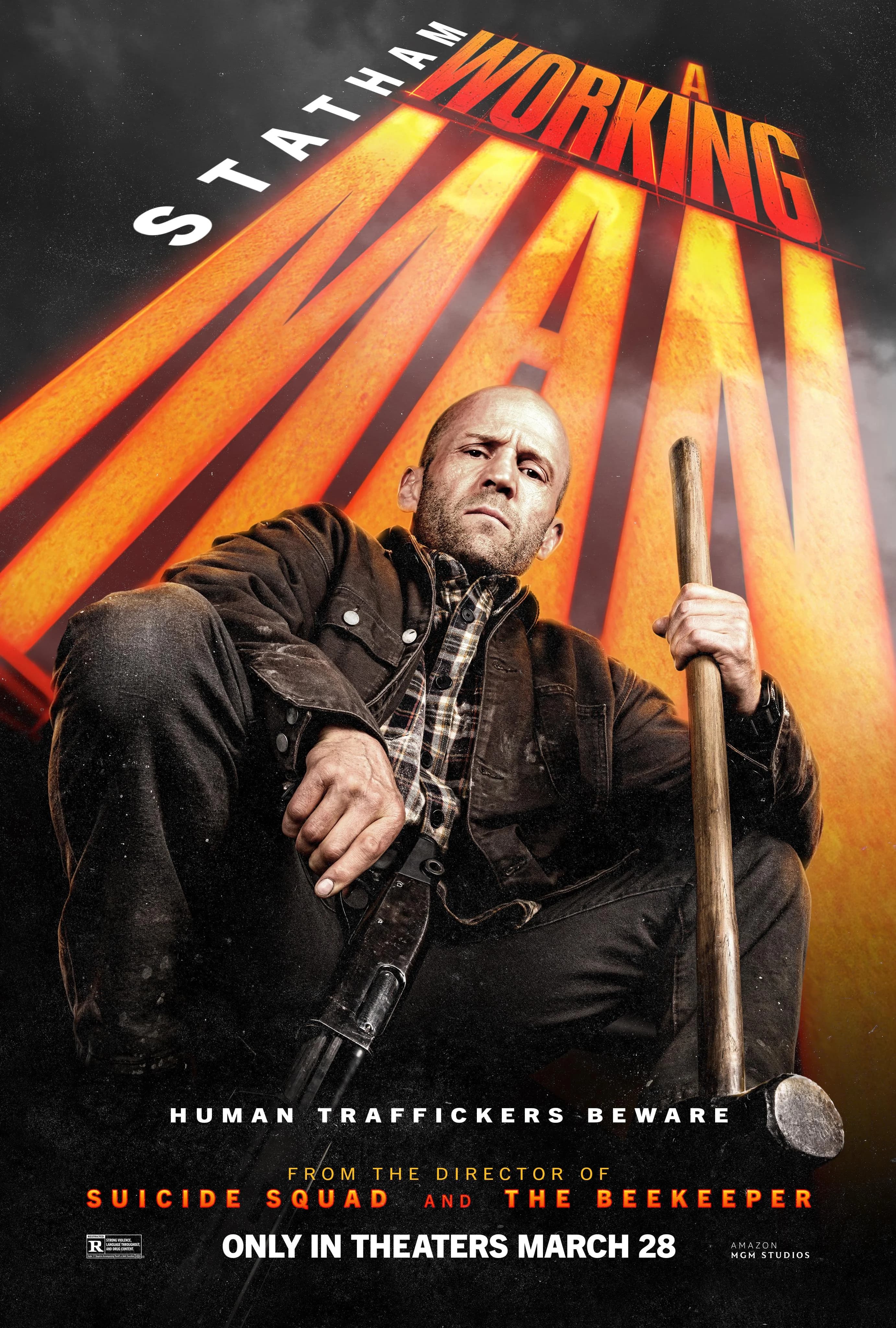 Poster of A Working Man (2025) WEB-DL {English With Subtitles} Full Movie