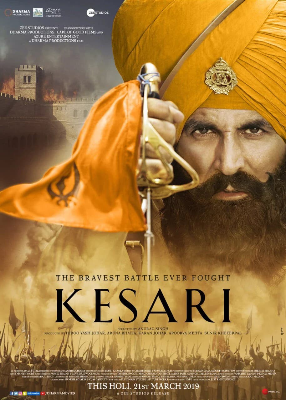 Poster of Kesari (2019) Hindi BluRay