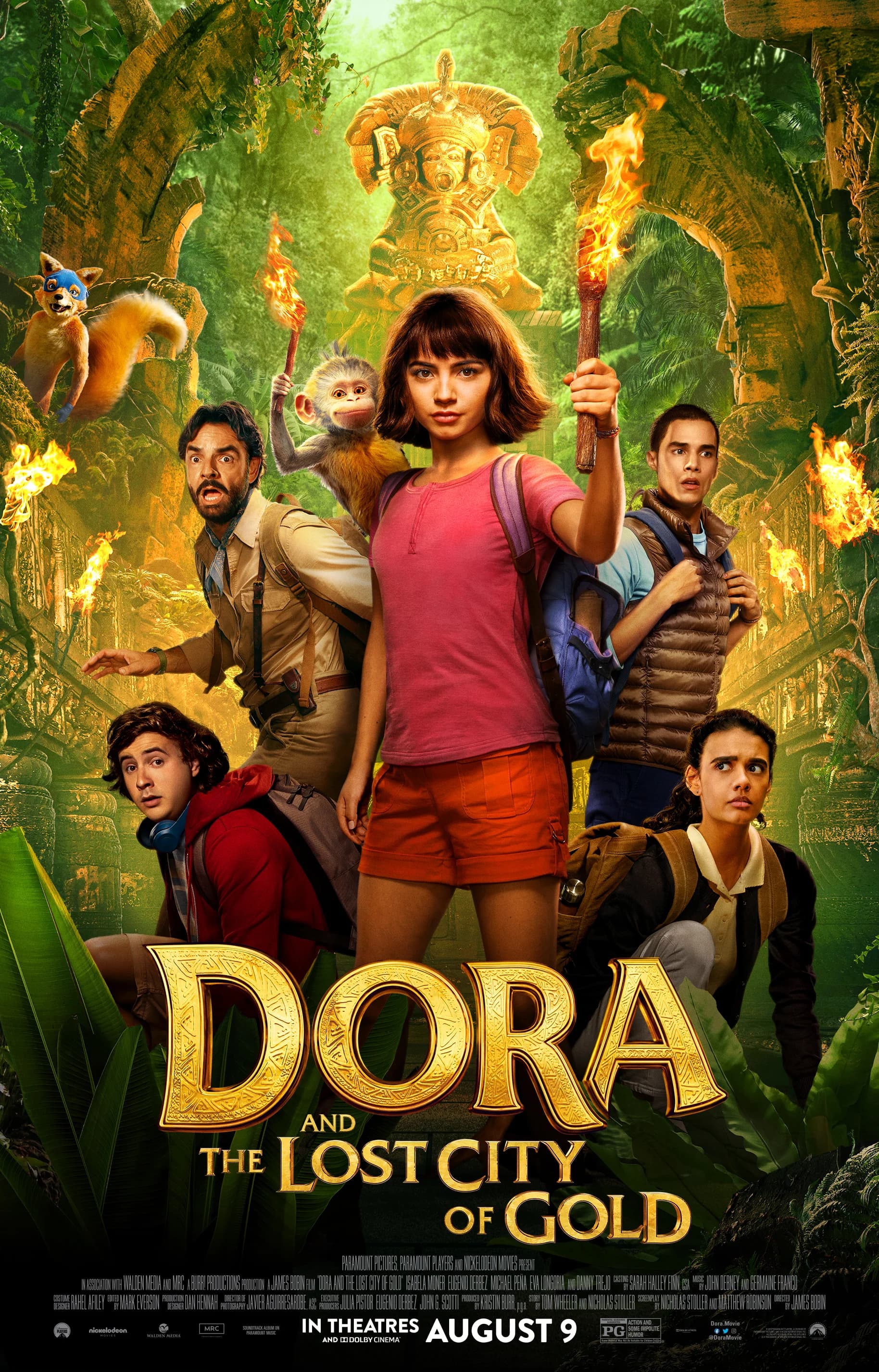 Poster of Dora and the Lost City of Gold (2019) [Hindi (ORG 5.1) & English]