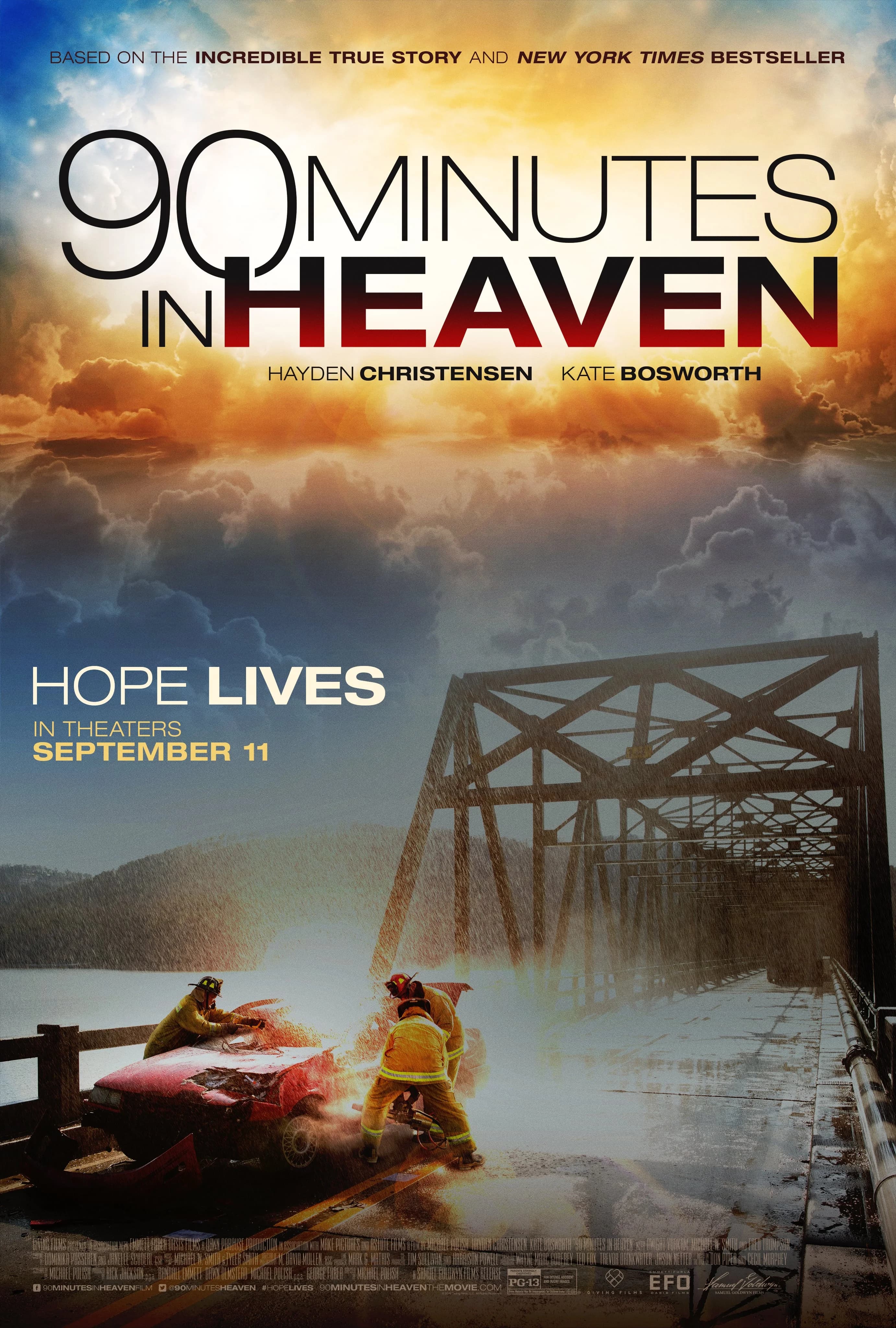 Poster of 90 Minutes in Heaven (2015) Dual Audio [HINDI & ENGLISH]