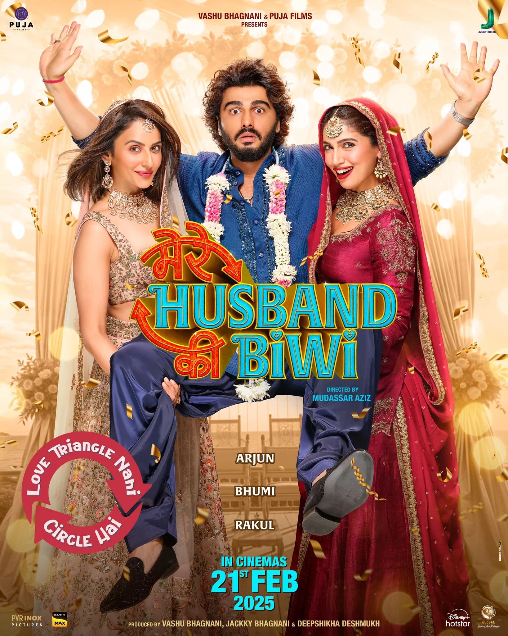 Poster of Mere Husband Ki Biwi (2025) Hindi WEB-DL