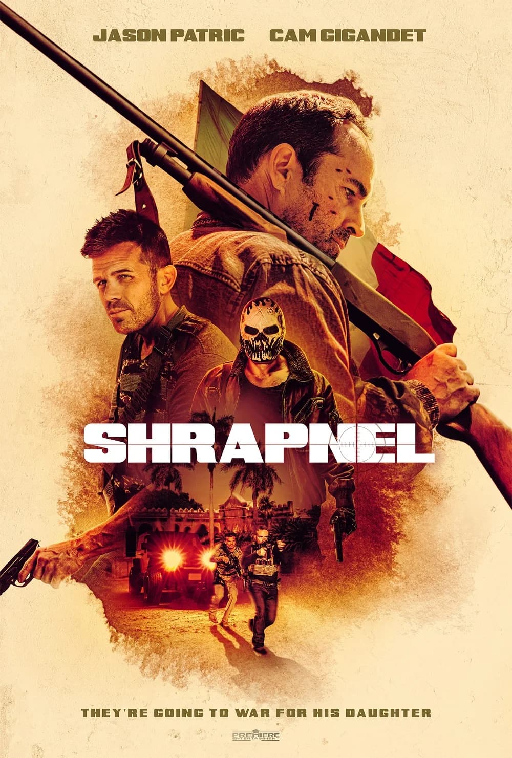 Poster of Shrapnel (2023) BluRay Dual Audio [HINDI & ENGLISH]
