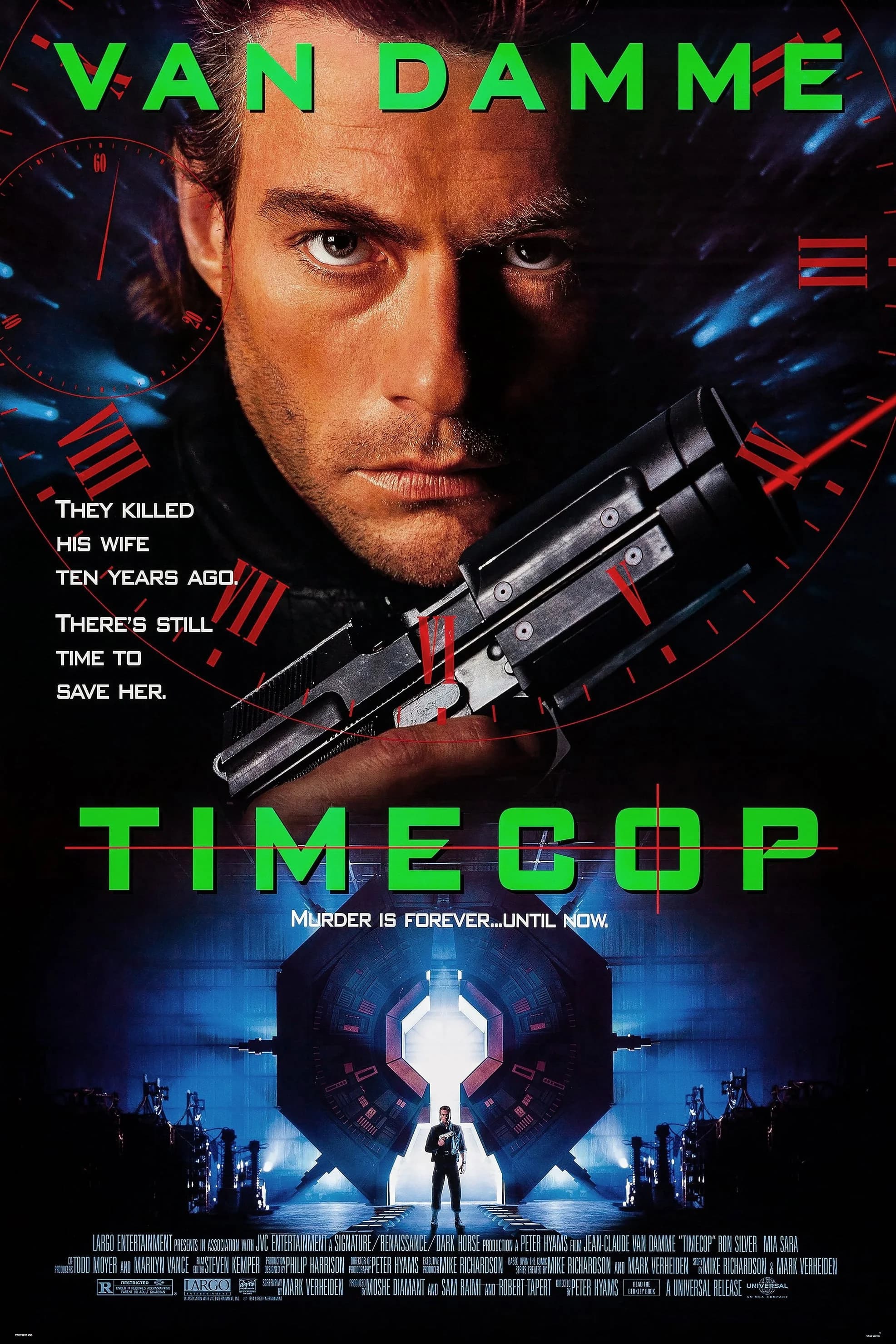 Poster of Timecop (1994) BluRay 1080p 720p 480p Dual Audio [HINDI & ENGLISH]