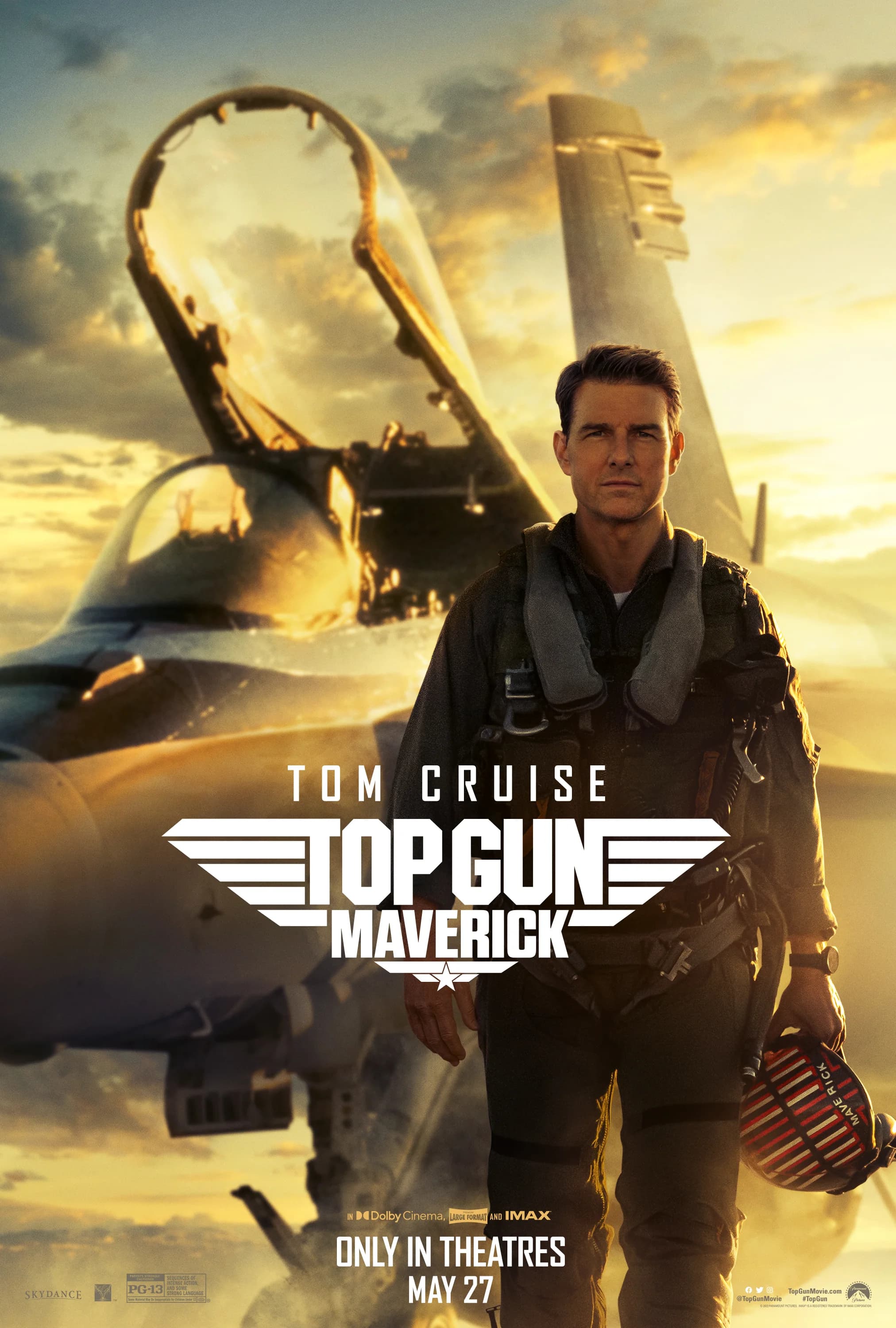 Poster of Top Gun: Maverick (2022) iMAX BluRay Dual Audio {Hindi-English}