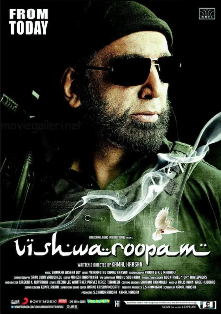 Poster of Vishwaroopam (2013) Hindi BluRay