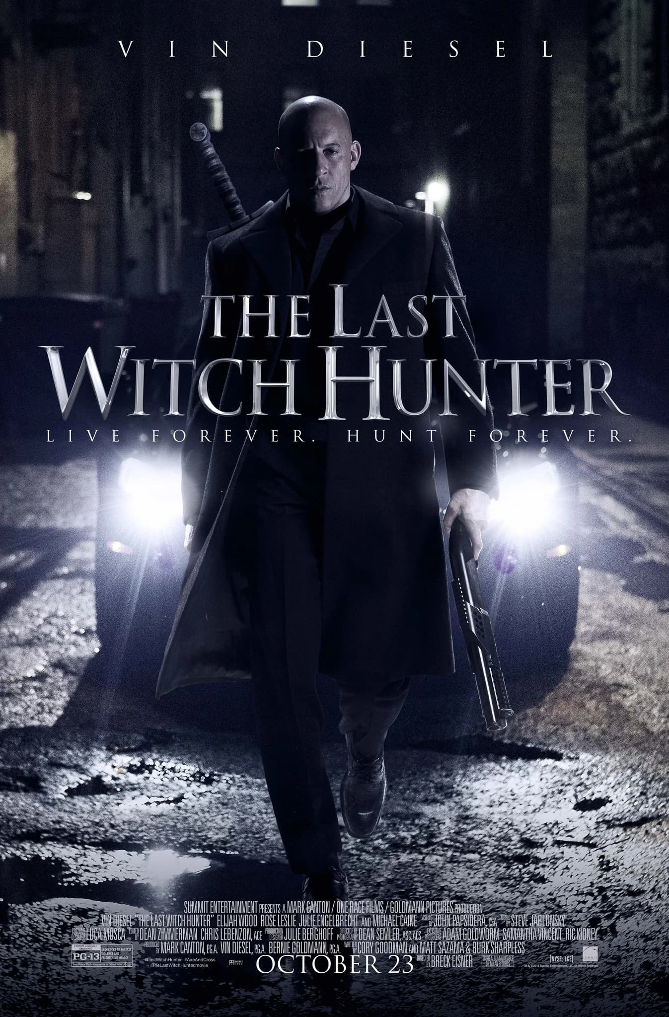 Poster of The Last Witch Hunter (2015) BluRay [Hindi (ORG 2.0) & English]