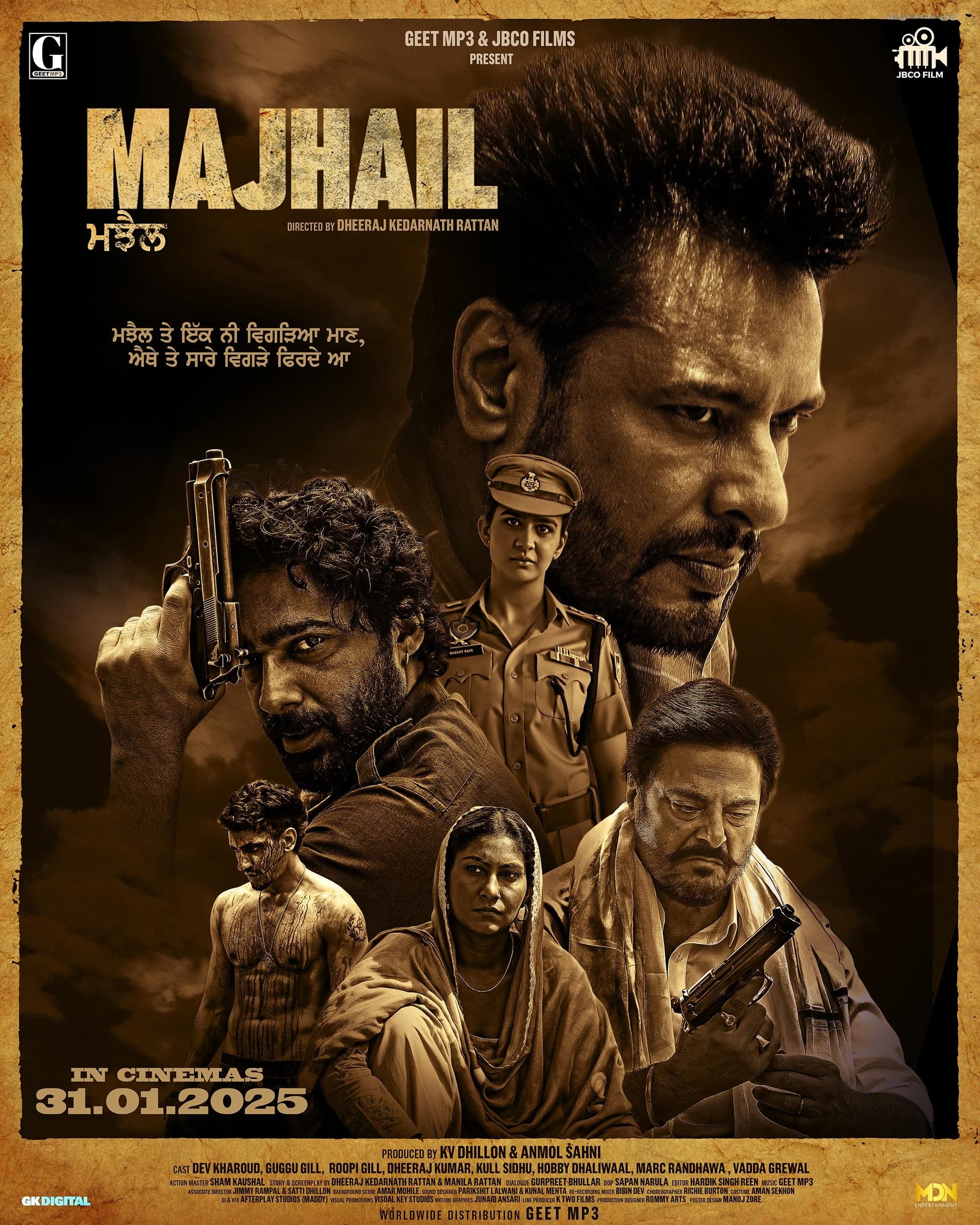 Poster of Majhail (2025) Punjabi WEB-DL 1080p 720p & 480p x264 DD5.1