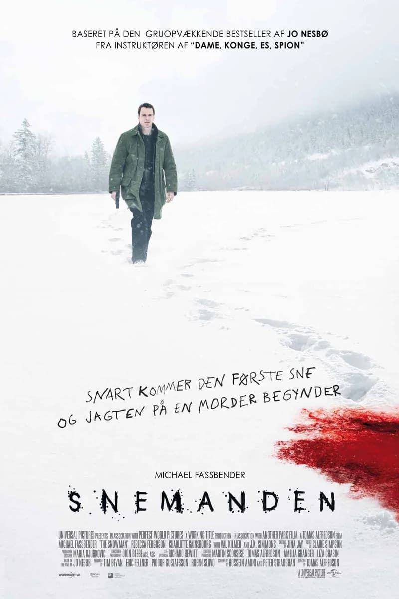 Poster of The Snowman (2017) BluRay [Hindi (ORG 5.1) & English]