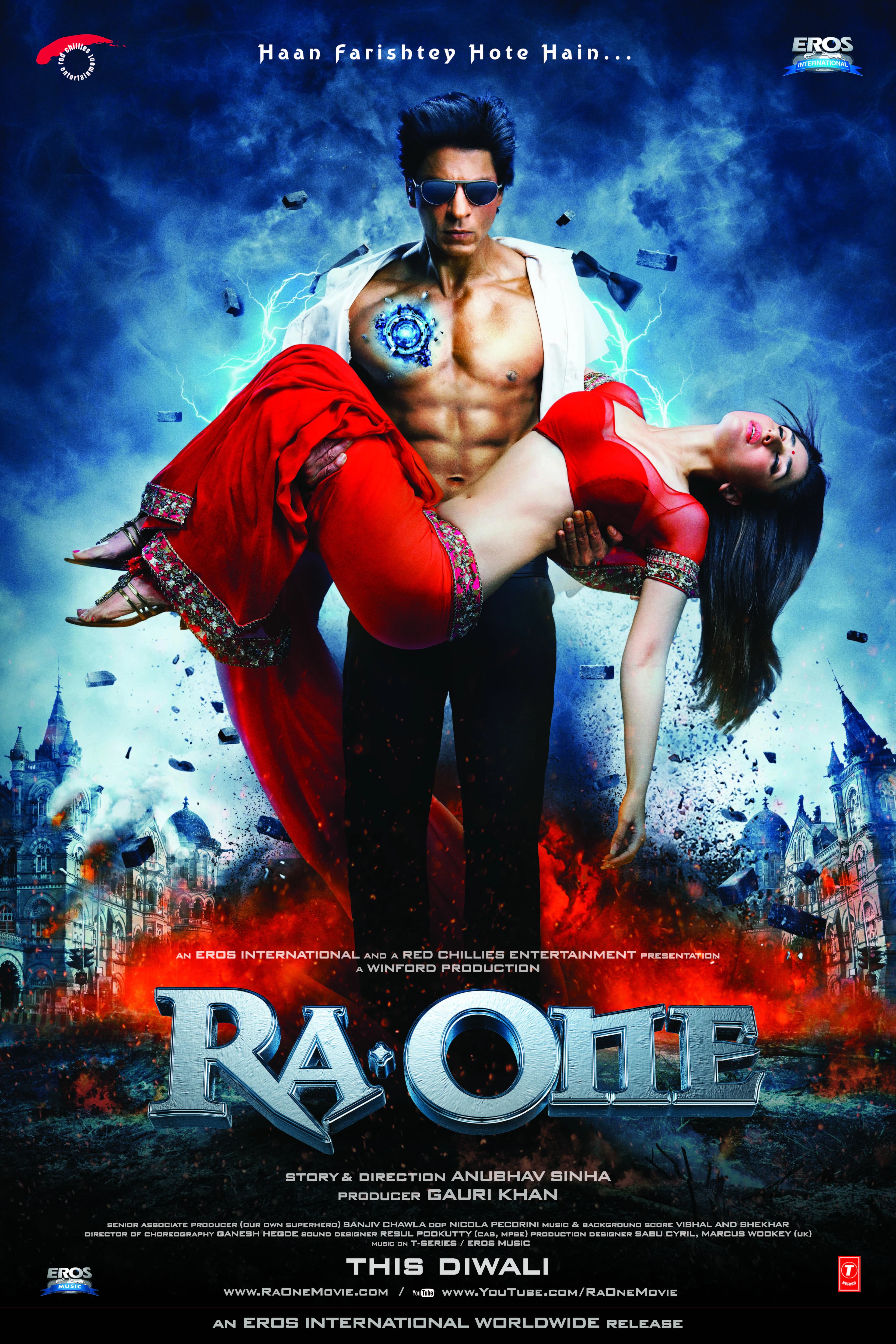 Poster of Ra.One (2011) Hindi BluRay