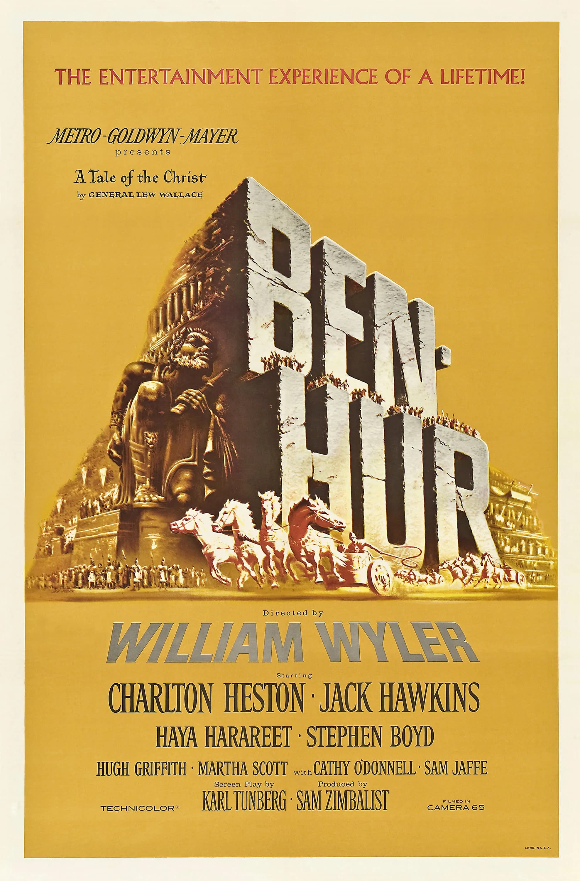 Poster of Ben-Hur (1959) BluRay 1080p 720p 480p Dual Audio [HINDI & ENGLISH]