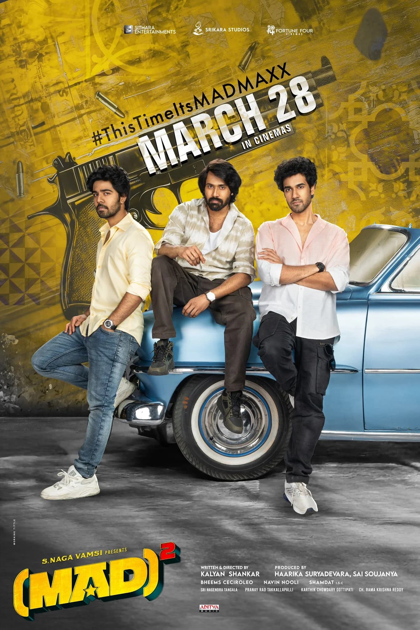 Poster of Mad Square (2025) WEB-DL [Hindi (DD5.1) & Telugu] 