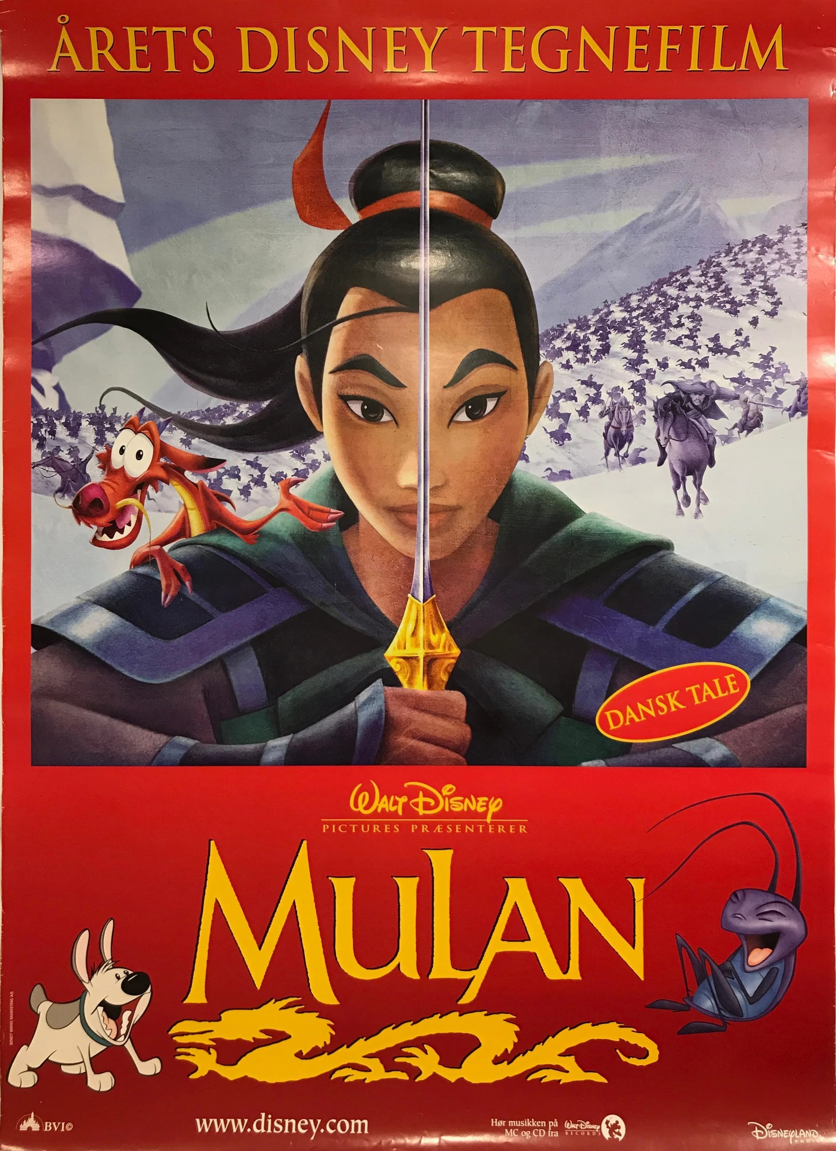Poster of Mulan (1998) Dual Audio {Hindi-English} BluRay