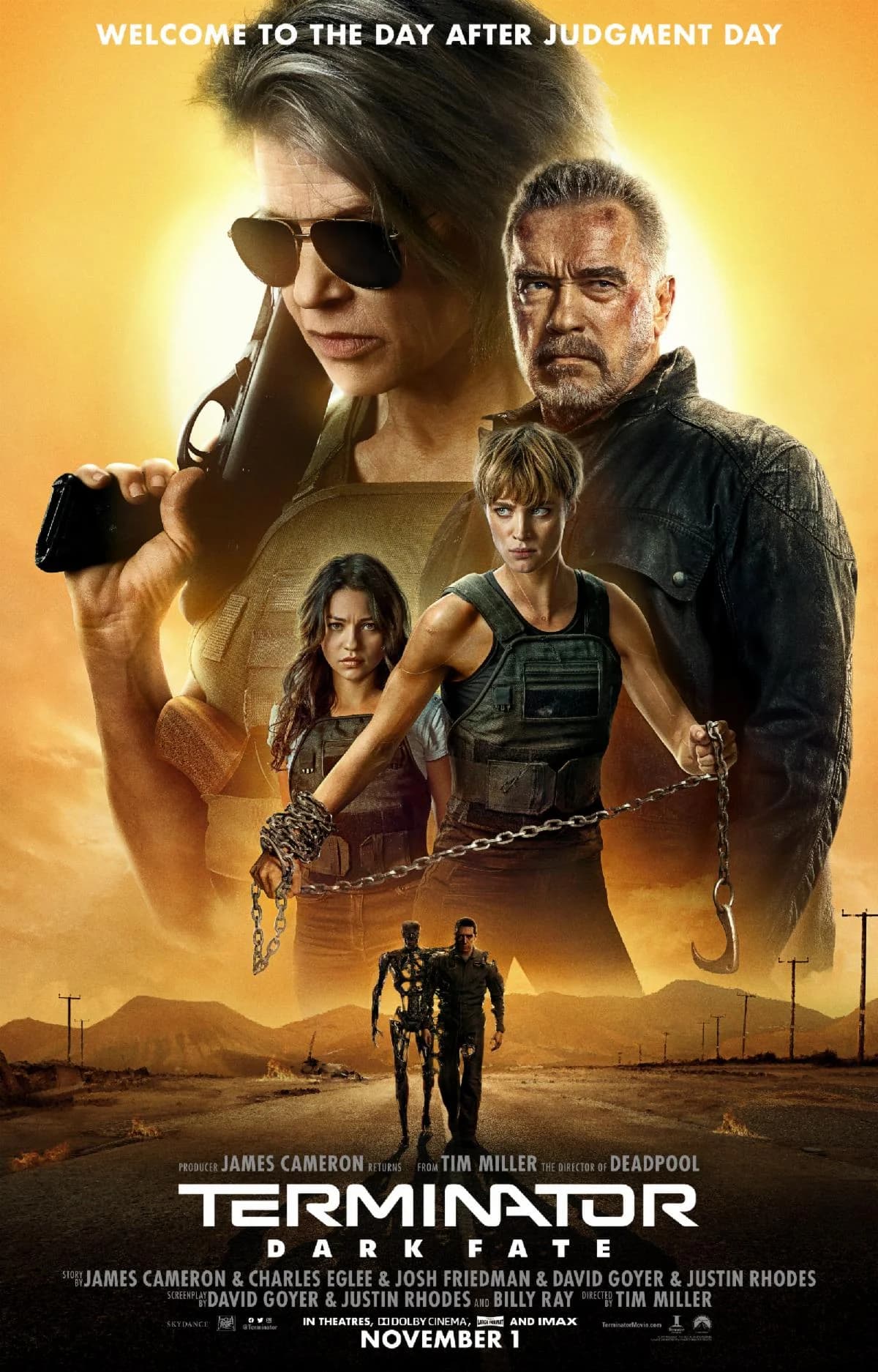 Poster of Terminator: Dark Fate (2019) Dual Audio {Hindi-English}