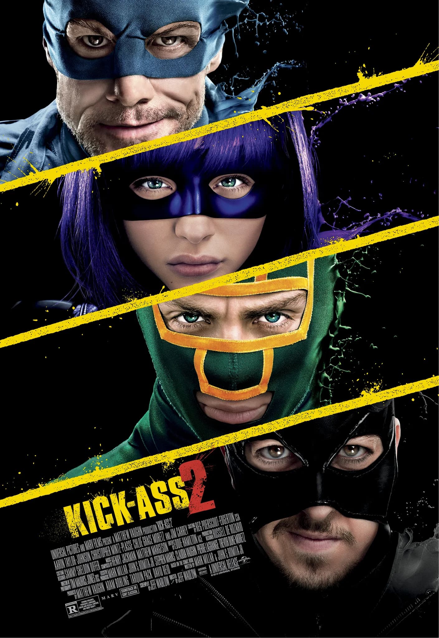 Poster of Kick-Ass 2 (2013) Dual Audio {Hindi-English}