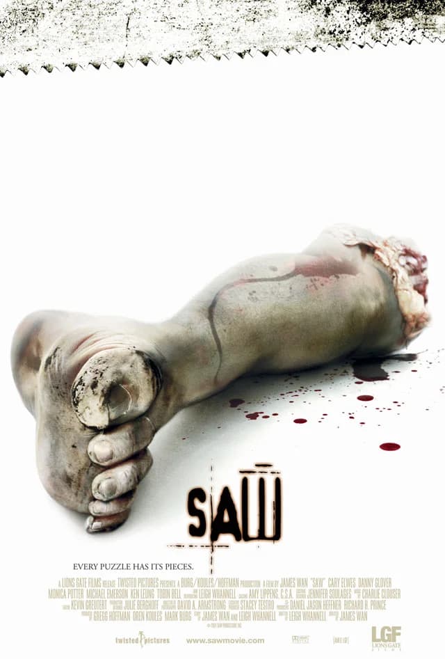 Poster of Saw (2004) Dual Audio {Hindi-English} BluRay