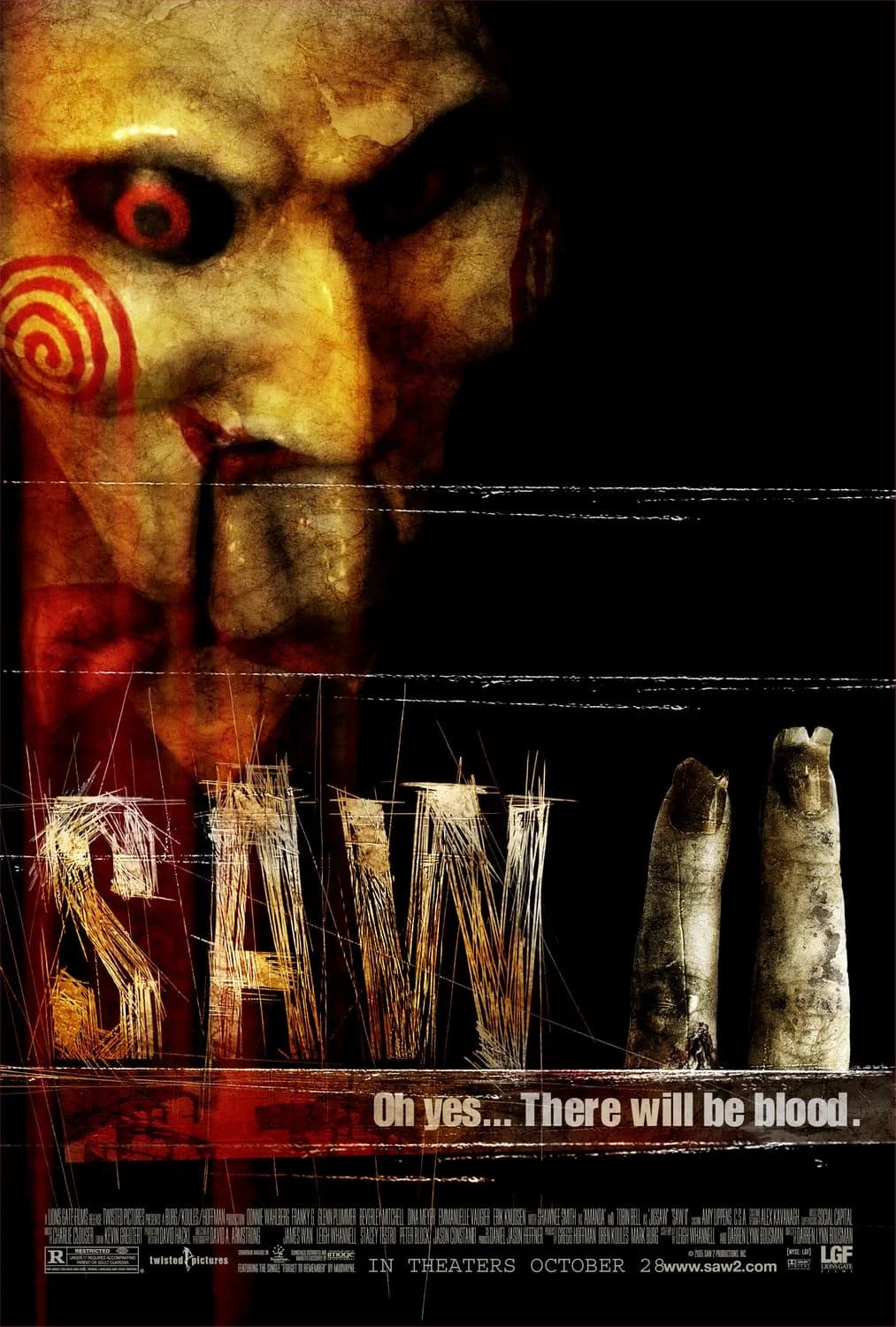 Poster of Saw II (2005) Dual Audio {Hindi-English} BluRay