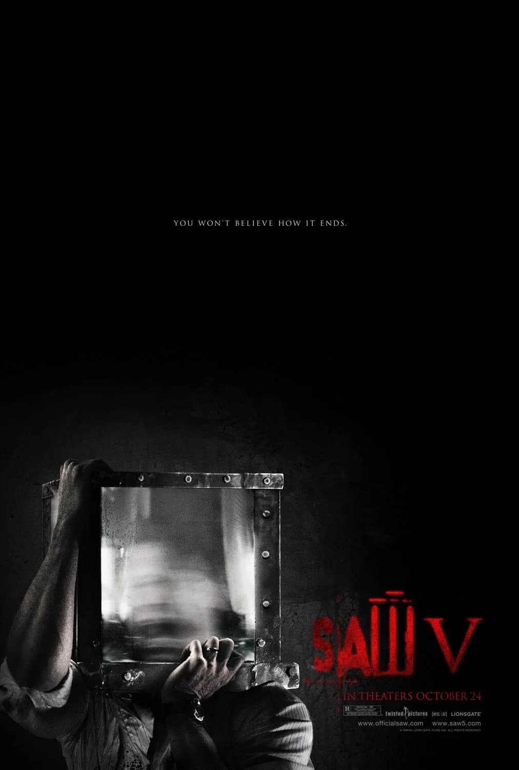 Poster of Saw V (2008) Dual Audio {Hindi-English} BluRay