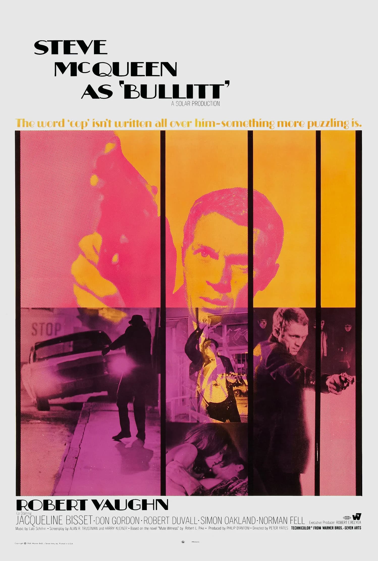 Poster of Bullitt (1968) Dual Audio {Hindi-English} BluRay