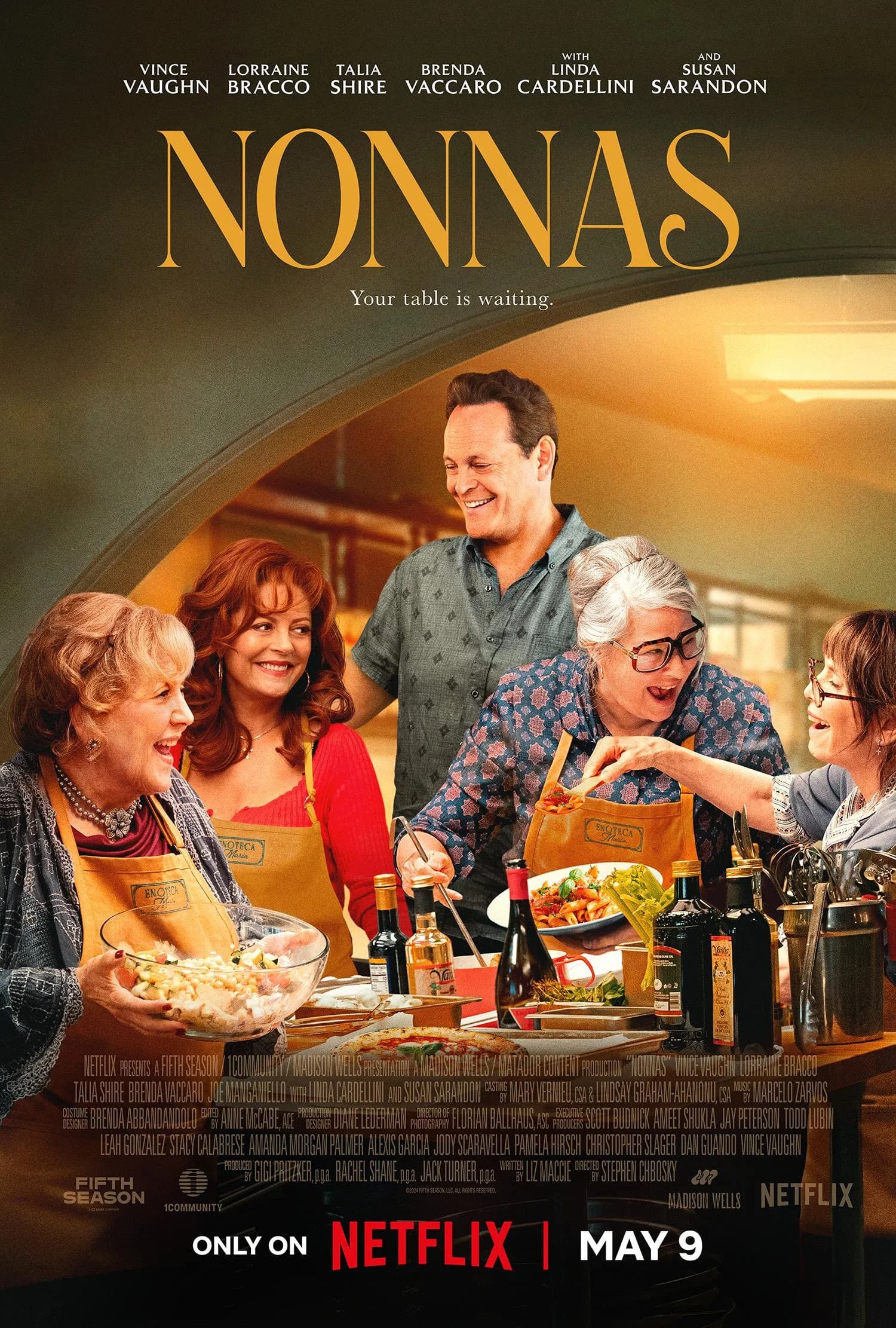 Poster of Nonnas (2025) WEB-DL Dual Audio {Hindi-English}
