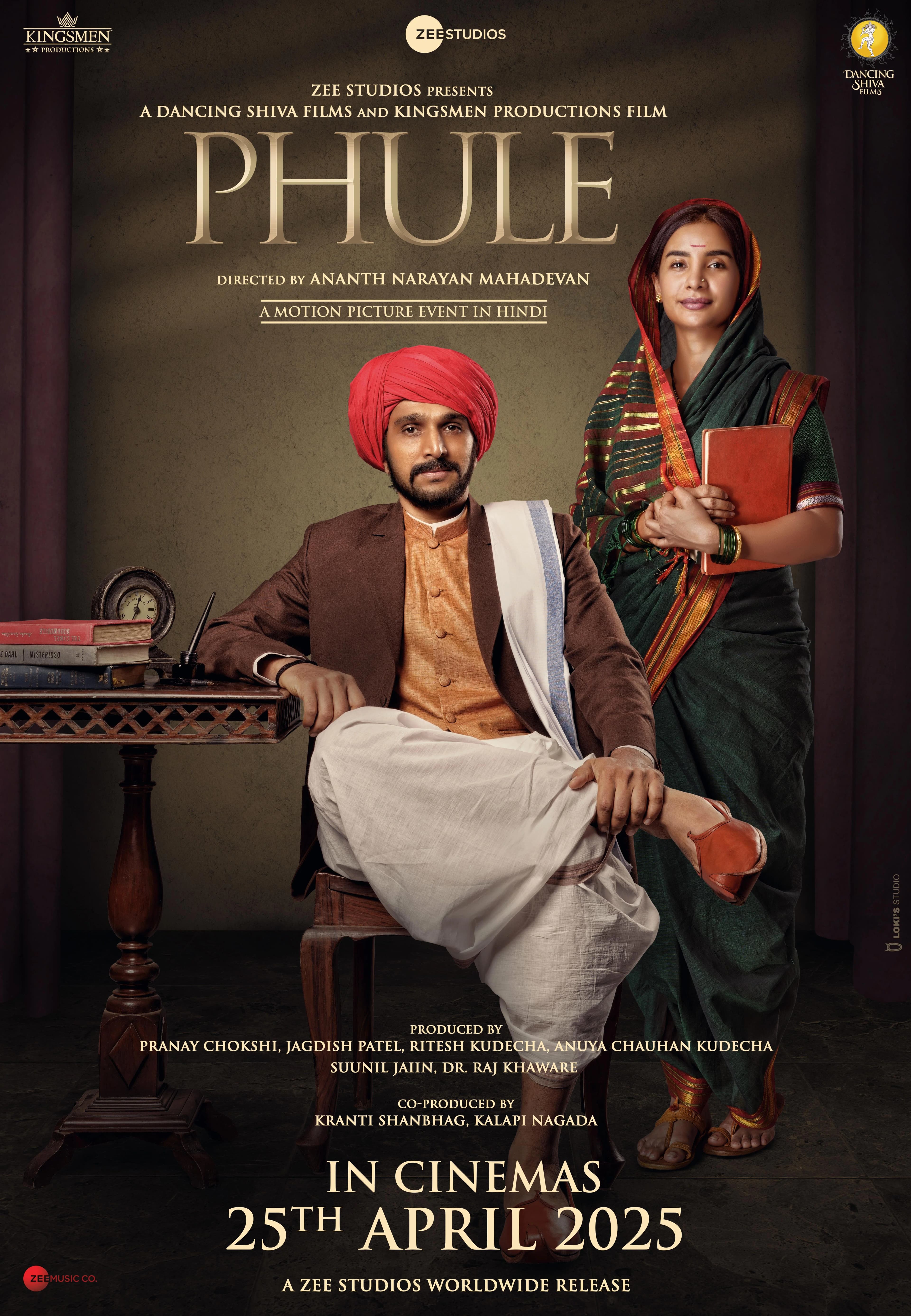 Poster of Phule (2025) WEB-DL {Hindi DD2.0} Full Movie HC-HSubs