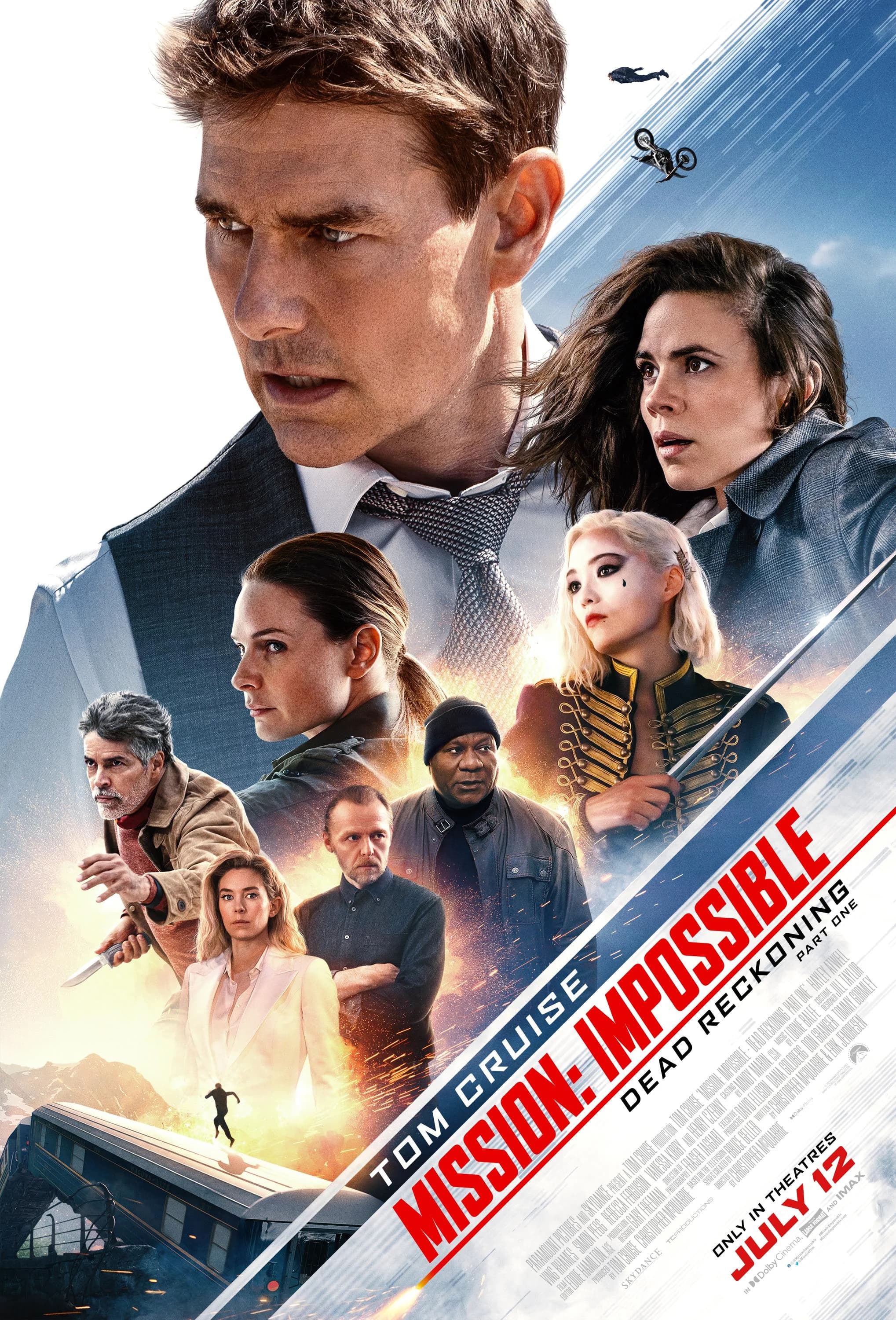 Poster of Mission: Impossible Dead Reckoning Part One (2023) BluRay Full Movie (Hindi-English)