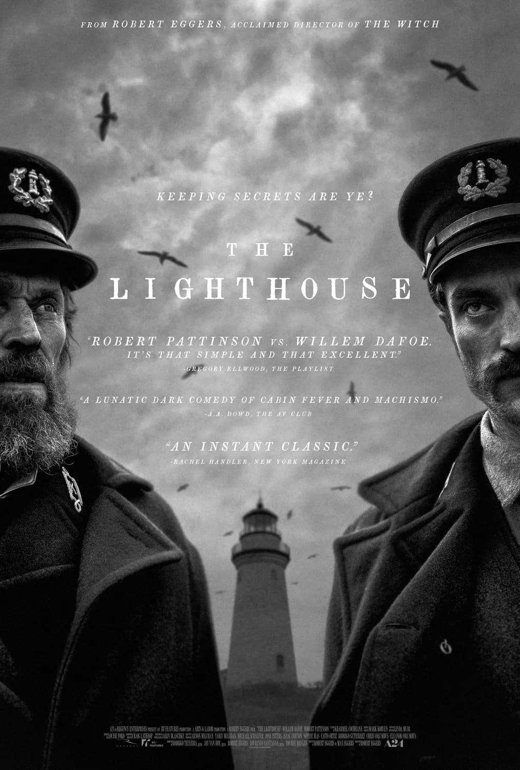 Poster of The Lighthouse (2019) BluRay Full Movie (Hindi-English)