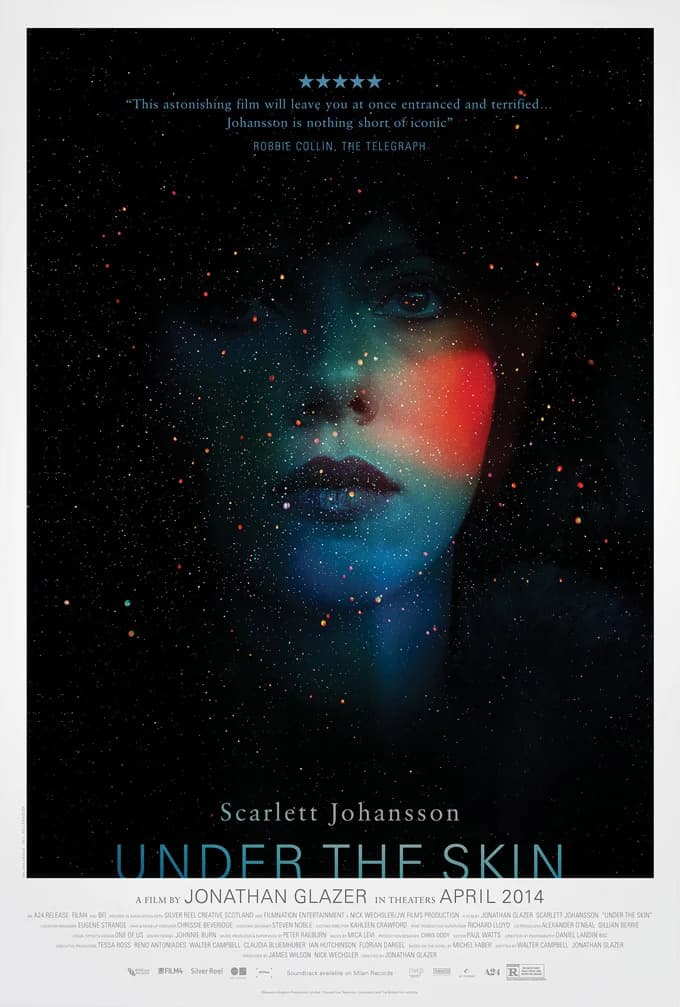 Poster of [18+] Under the Skin (2013) Full Movie (Hindi-English)