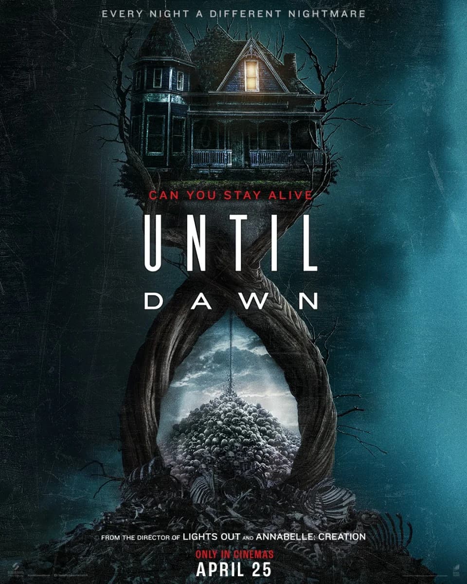 Poster of Until Dawn (2025) WEB-DL Dual Audio {Hindi-English}
