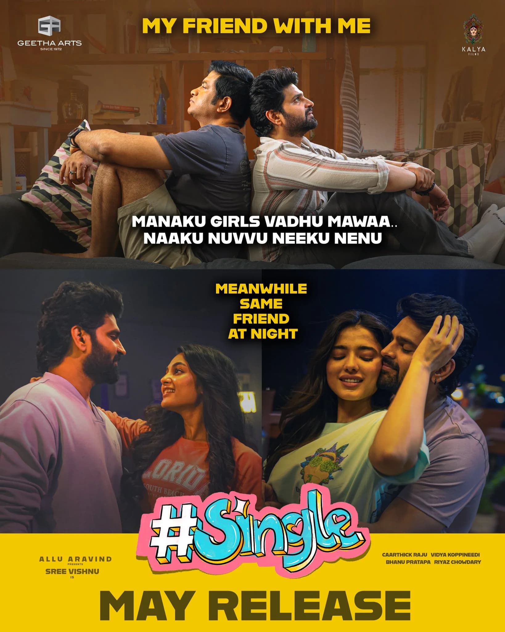 Poster of Single (2025) WEB-DL Dual Audio [Hindi-Telugu]