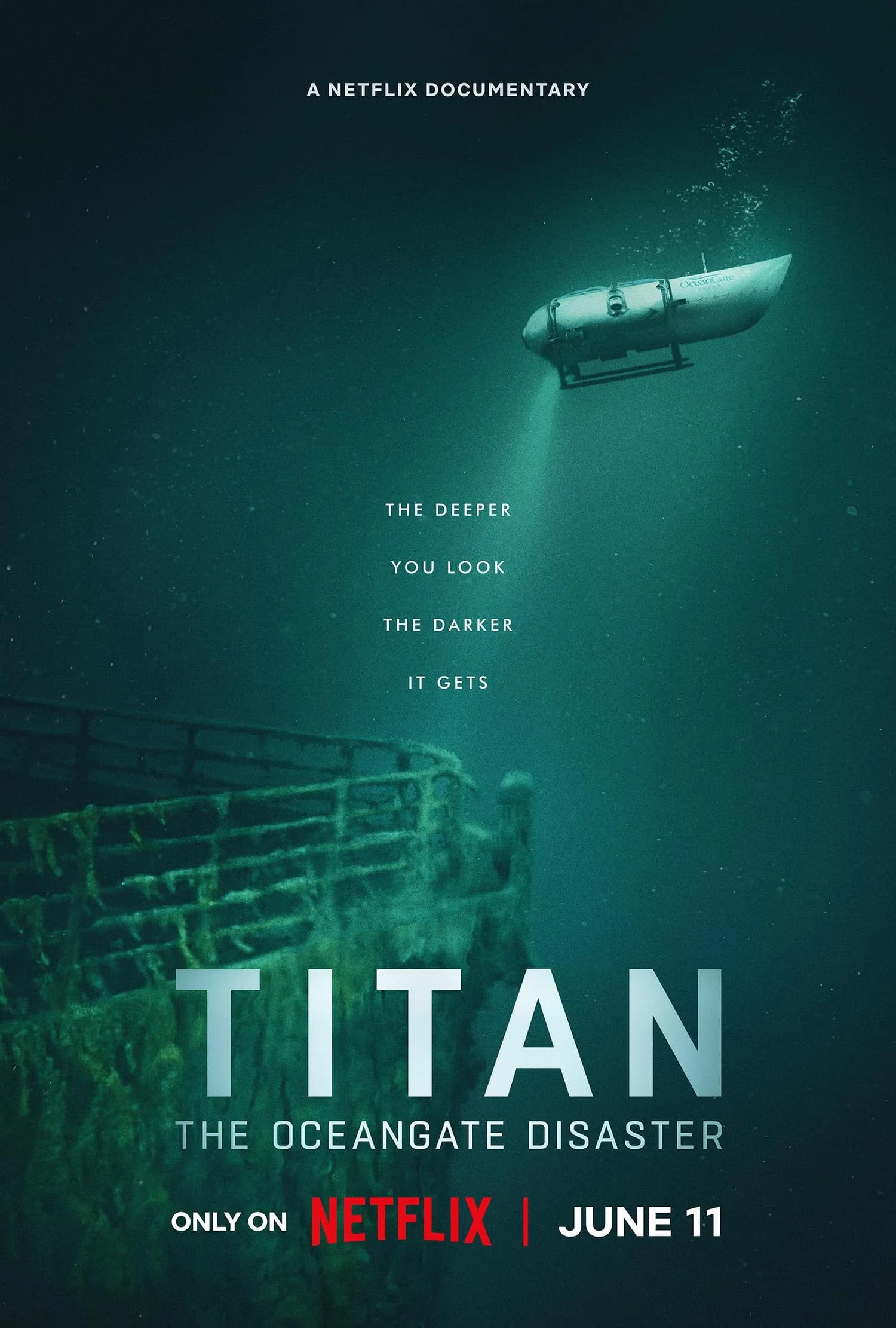 Poster of The OceanGate Disaster (2025) WEB-DL Full Movie (Hindi-English)