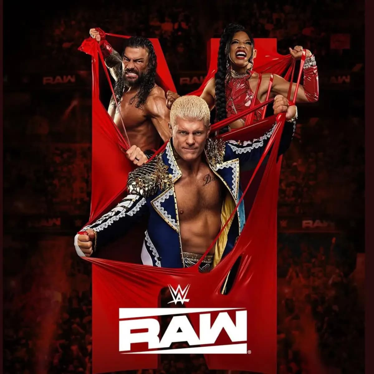 Poster of WWE Monday Night Raw (7th April 2025) English Full WWE Show