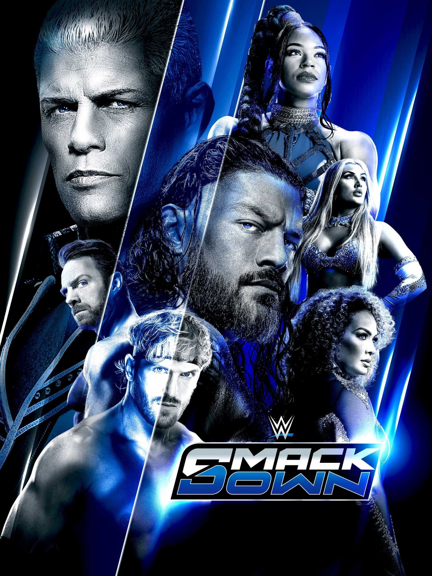 Poster of WWE Friday Night SmackDown (25th April 2025) English Full WWE Show
